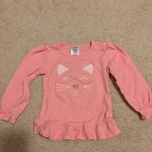 Embroidered cat shirt